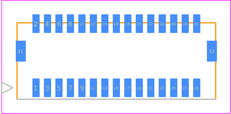 2035653027 - Molex PCB footprint - Other - Other - 20356530YY