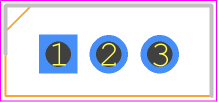 BT151 series - NXP PCB footprint - Transistor Outline, Vertical - Transistor Outline, Vertical - 3 LEAD BT151