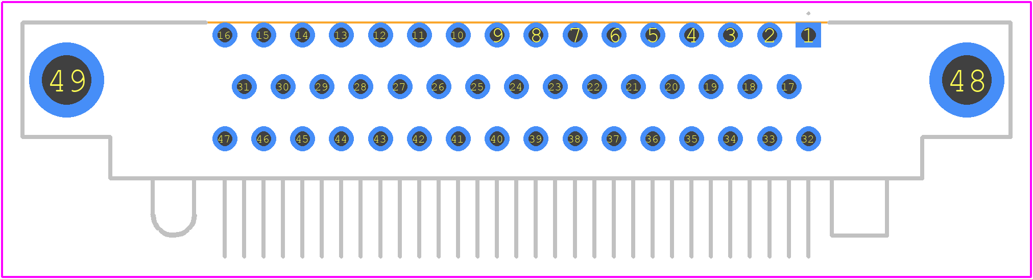 RM352-047-321-5500 - Molex PCB footprint - Other - Other - RM352-047-321-5500-2