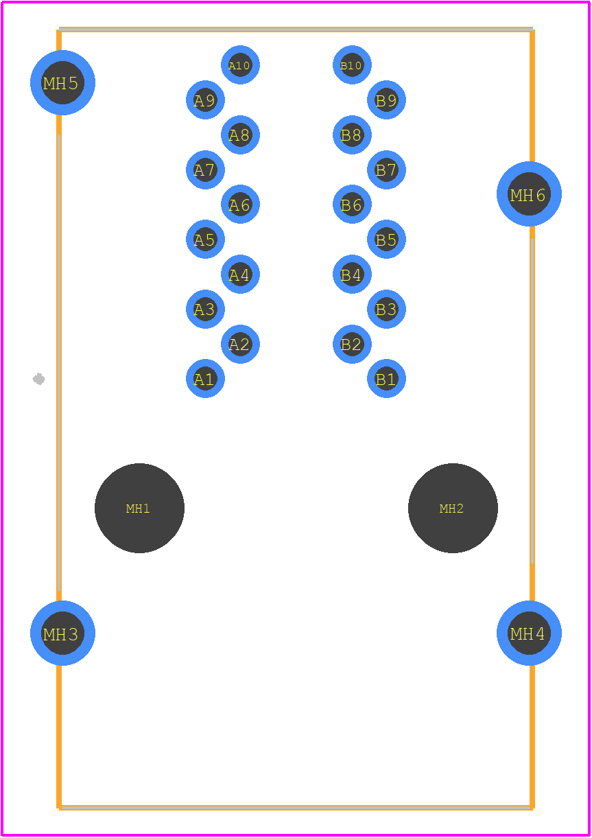 2301997-4 - TE Connectivity PCB footprint - Other - Other - 2301997-4-2
