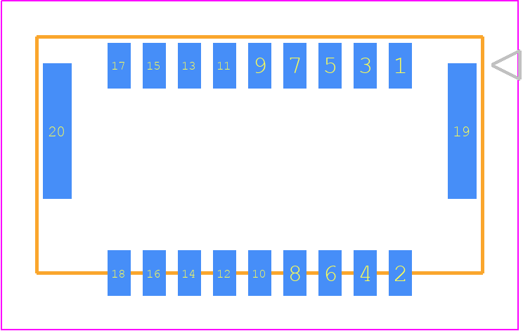 5054331841 - Molex PCB footprint - Other - Other - 50543318YY