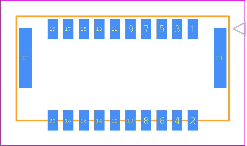 5054332061 - Molex PCB footprint - Other - Other - 50543320YY