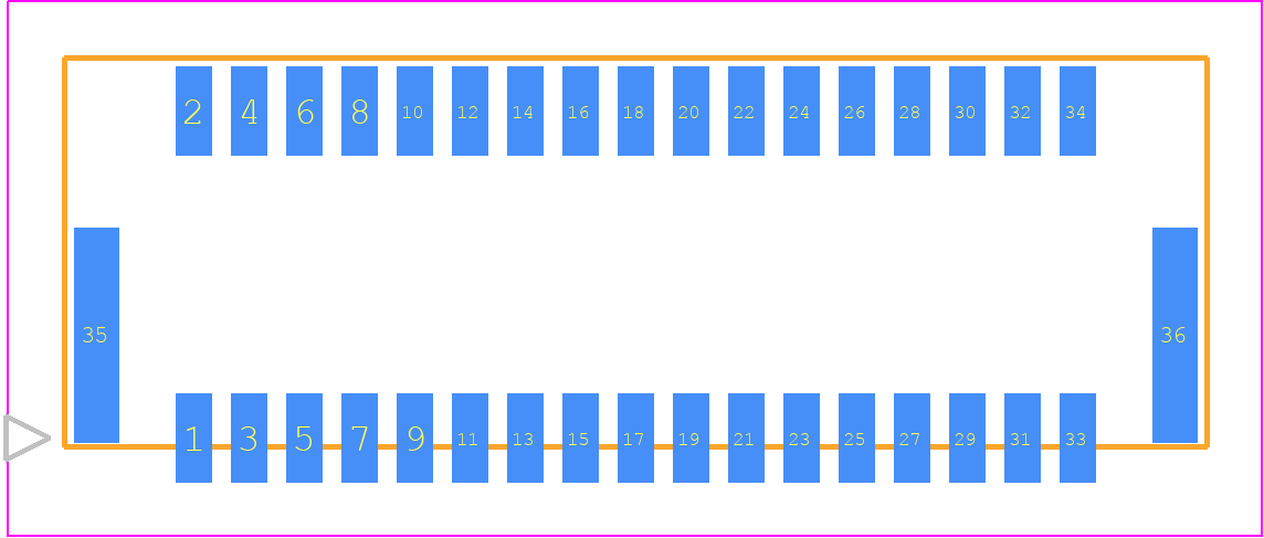 5054483431 - Molex PCB footprint - Other - Other - 50544834YY_31517191