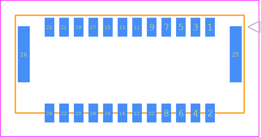 5054332461 - Molex PCB footprint - Other - Other - 50543324YY