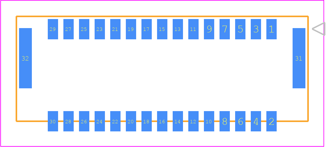 5054333041 - Molex PCB footprint - Other - Other - 50543330YY