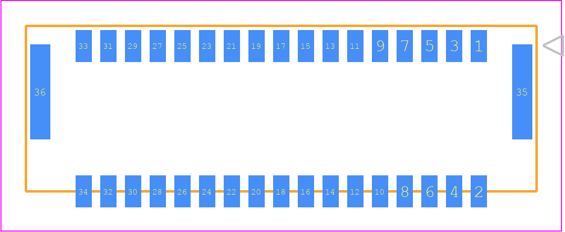 5054333491 - Molex PCB footprint - Other - Other - 50543334YY
