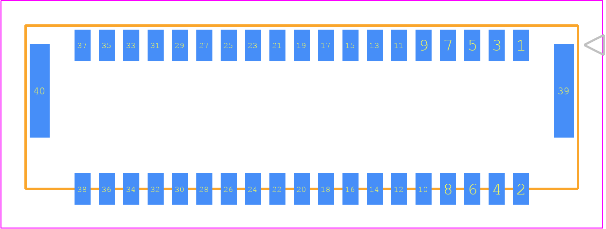 5054333851 - Molex PCB footprint - Other - Other - 50543338YY
