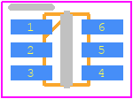 MASWSS0204TR-3000 - MACOM PCB footprint - SOT23 (6-Pin) - SOT23 (6-Pin) - SC - 70