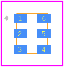 511BCA125M000CAG - Silicon Labs PCB footprint - Other - Other - 2.5x3.2x1.1_6pin