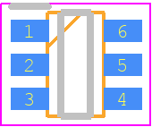 MIC5320-SJYD6-TR - Microchip PCB footprint - SOT23 (6-Pin) - SOT23 (6-Pin) - 6-PIN TSOT-23(D6)
