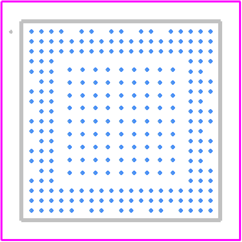 STM32MP153CAD3T - STMicroelectronics PCB footprint - Other - Other - TFBGA 257 10x10x1.2 P 0.5 mm_2