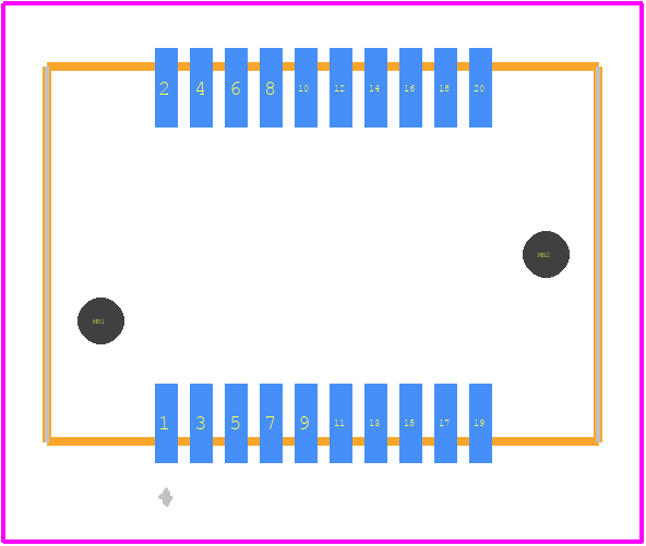 MEC8-110-02-L-DV-A-K-TR - SAMTEC PCB footprint - Other - Other - MEC8-110-02-L-DV-A-K-TR-2