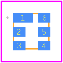 SF2381E - RFMi PCB footprint - Other - Other - SM3030-6