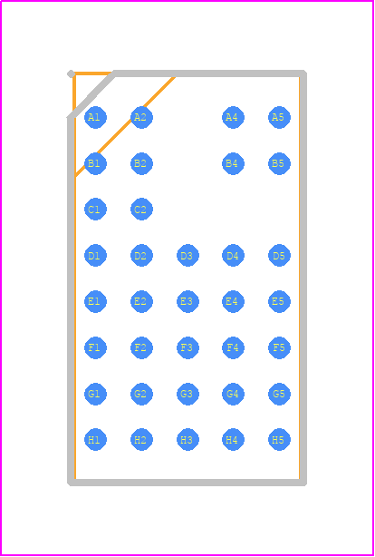 LTM8029MPY - Analog Devices PCB footprint - BGA - BGA - LTM8029MPY