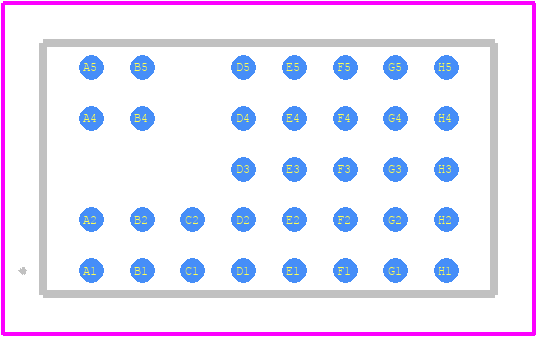 LTM8029MPY#PBF - Analog Devices PCB footprint - Other - Other - BGA Package 35-Lead-1 (11.25mm × 6.25mm × 3.42mm)