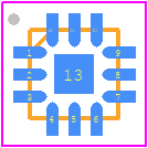 SKYA21003 - Skyworks PCB footprint - Quad Flat No-Lead - Quad Flat No-Lead - 12-Lead QFN