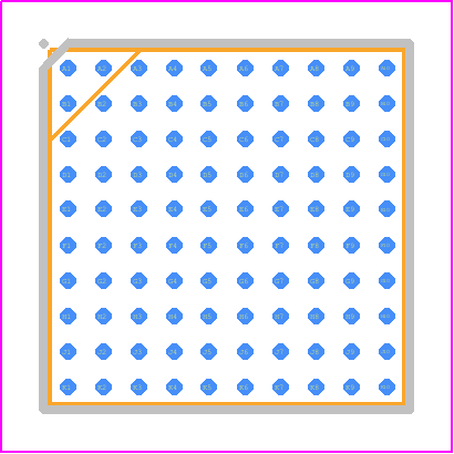 STM32F765VGH6 - STMicroelectronics PCB footprint - BGA - BGA - TFBGA 100 8x8x1.2 P 0.8 m