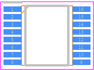 NJU3712AV - Nisshinbo PCB footprint - Small Outline Packages - Small Outline Packages - SSOP16