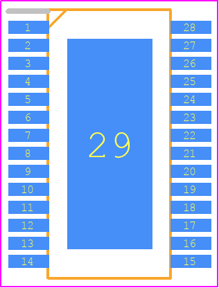 LTC3119HFE#PBF - Analog Devices PCB footprint - Small Outline Packages - Small Outline Packages - TSSOP (4.4mm)