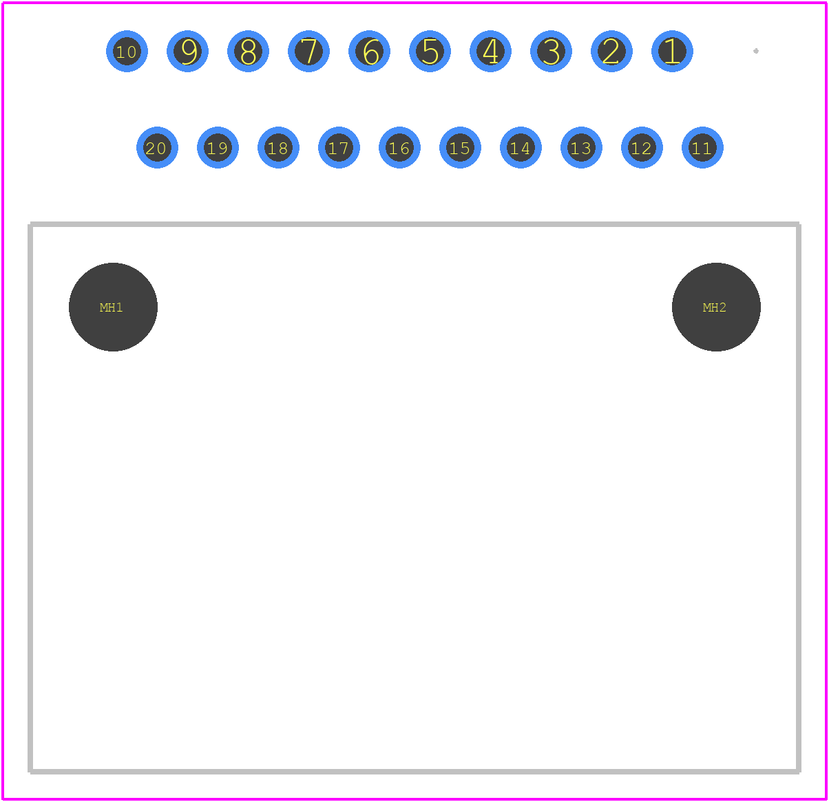 MX84B020NF1 - JAE PCB footprint - Other - Other - MX84B020NF1-1