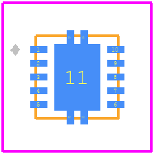TPS40210DRCT - Texas Instruments PCB footprint - Other - Other - DRC0010J_3x3_1h