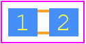 CFN0603-FX-R005ELF - Bourns PCB footprint - Resistor Chip - Resistor Chip - CFN0603