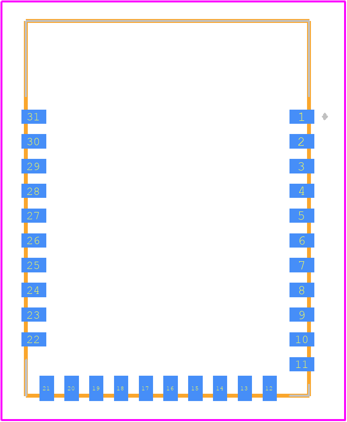 CYBLE-013025-00 - Infineon PCB footprint - Other - Other - CYBLE-013025-00-3