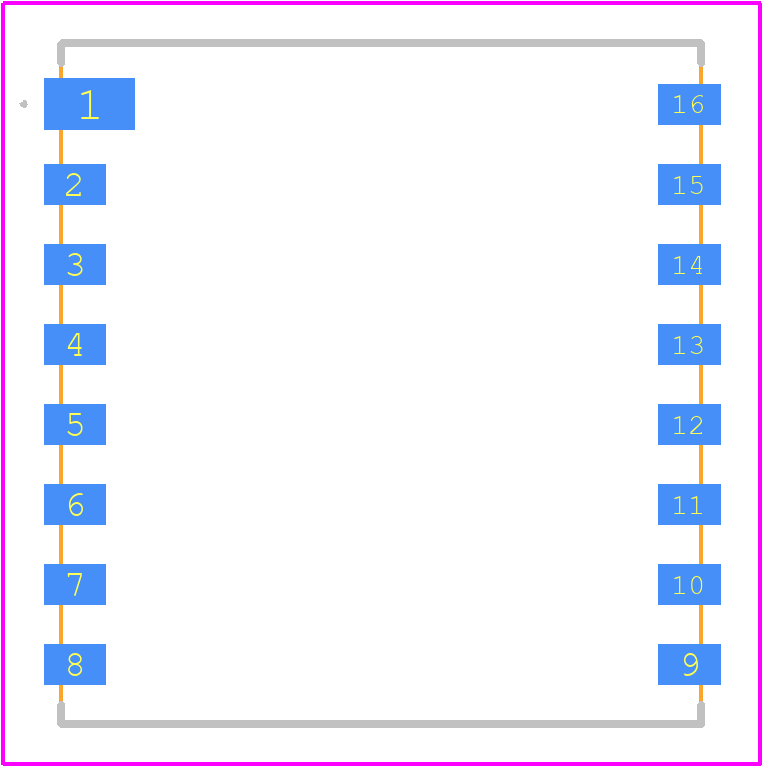 Ra-01H - Ai-Thinker PCB footprint - Other - Other - SMD16_16x17x3.2