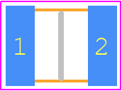 CNA6P1X7R1E226M250AE - TDK PCB footprint - Capacitor Chip Non-polarised - Capacitor Chip Non-polarised - CNA6P1X7R1E226M250AE*21