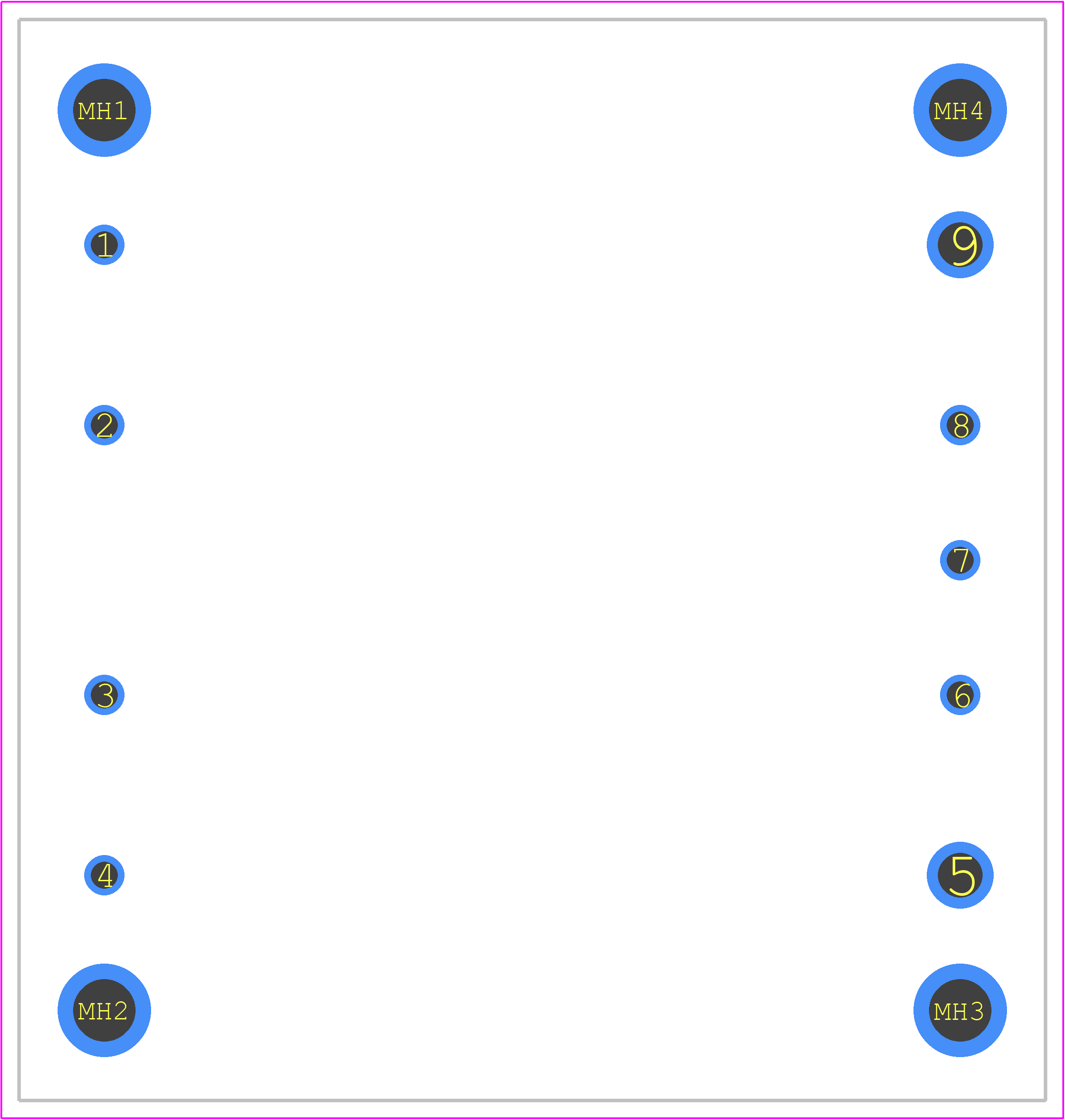 CBS3502424 - Cosel PCB footprint - Other - Other - CBS3502424-1