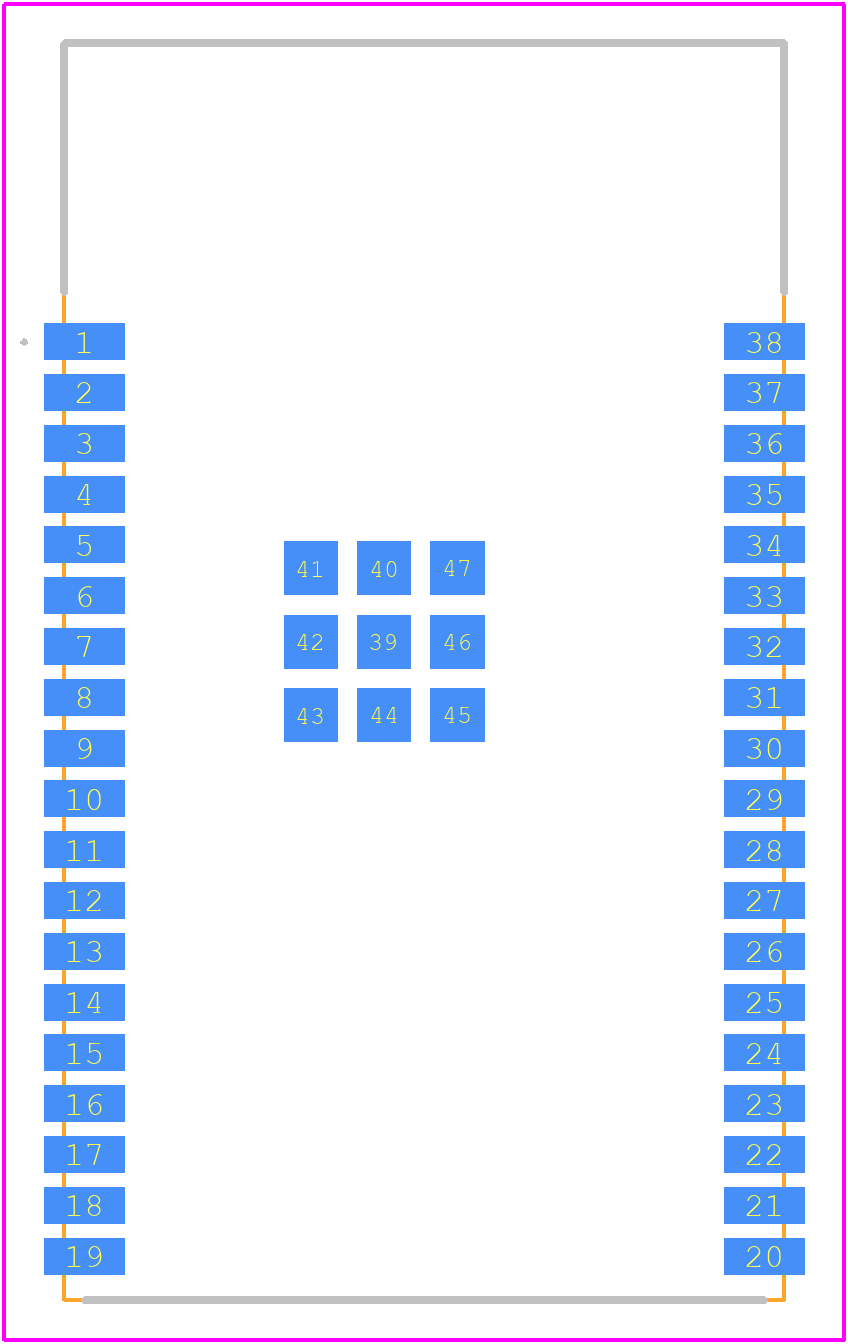 ESP32-WROVER-IE(4MB) - Maxwell Technologies PCB footprint - Other - Other - ESP32-WROVER-IE(4MB)-2