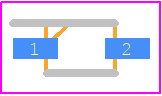 PMEG4005CEAX - Nexperia PCB footprint - Small Outline Diode - Small Outline Diode - SOD323 (SC-76)