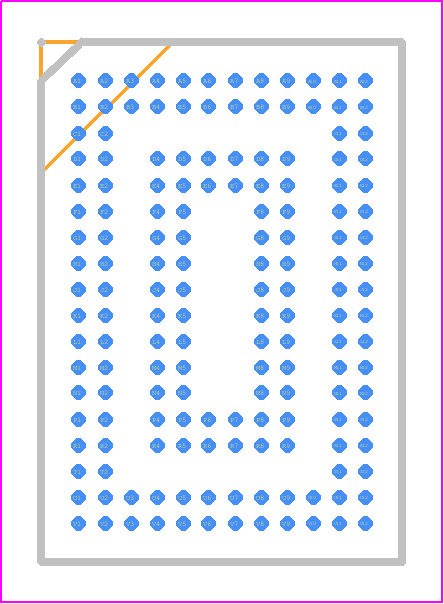 74SSTUBF32865ABK - Renesas Electronics PCB footprint - BGA - BGA - BKG_160