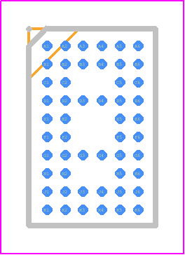 97ULP877AH - Renesas Electronics PCB footprint - BGA - BGA - bvg-52_1