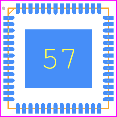 SSTVA16859BKLF - Renesas Electronics PCB footprint - Quad Flat No-Lead - Quad Flat No-Lead - 56-pin VFQFPN