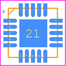 1493K-17LF - Renesas Electronics PCB footprint - Quad Flat No-Lead - Quad Flat No-Lead - NLG24