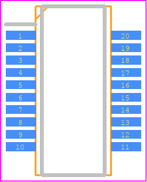 309RILFT - Renesas Electronics PCB footprint - Small Outline Packages - Small Outline Packages - PCG_20