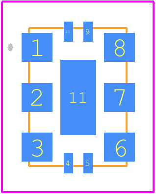 83PN161AKILF - Renesas Electronics PCB footprint - Other - Other - 10-LeadVFQFN_1H