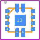 F1129LBNELI8 - Renesas Electronics PCB footprint - Quad Flat No-Lead - Quad Flat No-Lead - VFQFPN-12