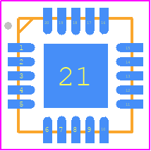 9DBL0455NLGI - Renesas Electronics PCB footprint - Quad Flat No-Lead - Quad Flat No-Lead - 4 × 4 mm, 20-VFQFPN