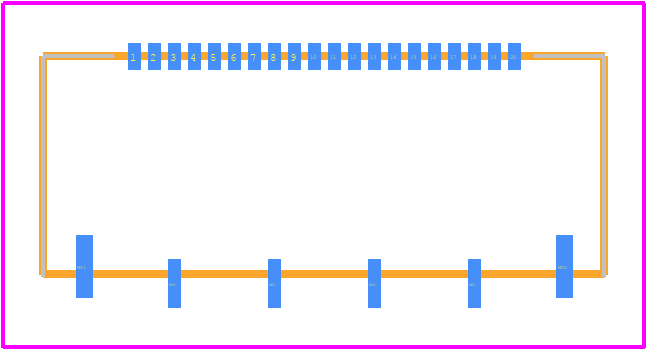 FH41-20S-0.5SH(05) - Hirose PCB footprint - Other - Other - FH41-20S-0.5SH(05)-2