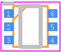 HAT1069C-EL-E - Renesas Electronics PCB footprint - SO Transistor Flat Lead - SO Transistor Flat Lead - PWSF0006JA-A