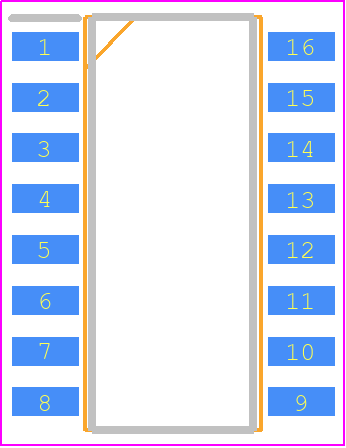 PS2802-4-V-A - Renesas Electronics PCB footprint - Small Outline Packages - Small Outline Packages - PS2801C-4-F3-M-A
