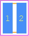 WU732B15TTD12L0F - KOA Speer PCB footprint - Resistor Chip - Resistor Chip - WU732B15TTD12L0F-+-