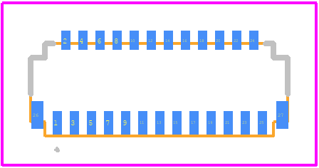 FH26W-25S-0.3SHW(60) - Hirose PCB footprint - Other - Other - FH26W-25S-0.3SHW(60)-6