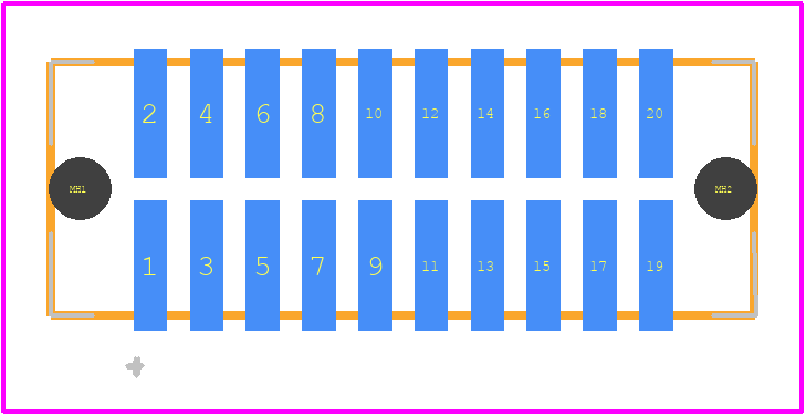 TFM-110-12-S-D-A-K-TR - SAMTEC PCB footprint - Other - Other - TFM-110-12-S-D-A-K-TR-1