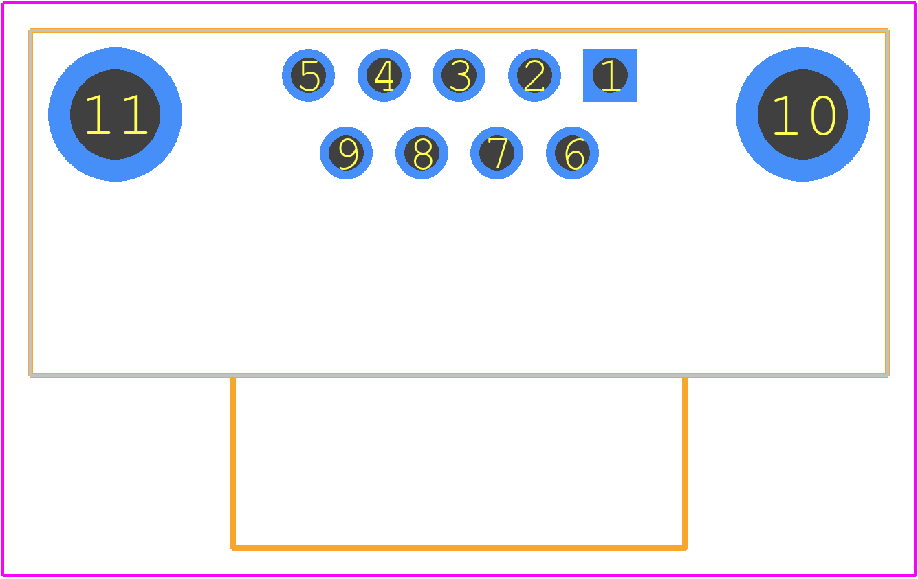 1218434-1 - TE Connectivity PCB footprint - Other - Other - 1218434-1-1