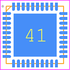 R5F100ECANA#20 - Renesas Electronics PCB footprint - Quad Flat No-Lead - Quad Flat No-Lead - PWQN0040KC-A