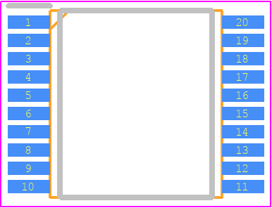R5F1006DGSP#50 - Renesas Electronics PCB footprint - Small Outline Packages - Small Outline Packages - P-LSSOP20-0300-0.65