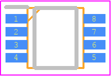 UPC842AMP - Renesas Electronics PCB footprint - Small Outline Packages - Small Outline Packages - PTSP0008JF-A